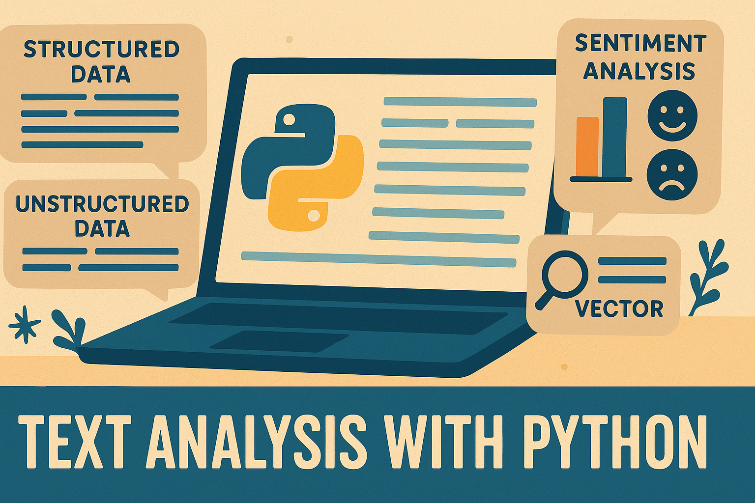 Analyzing text data with Python: An Overview